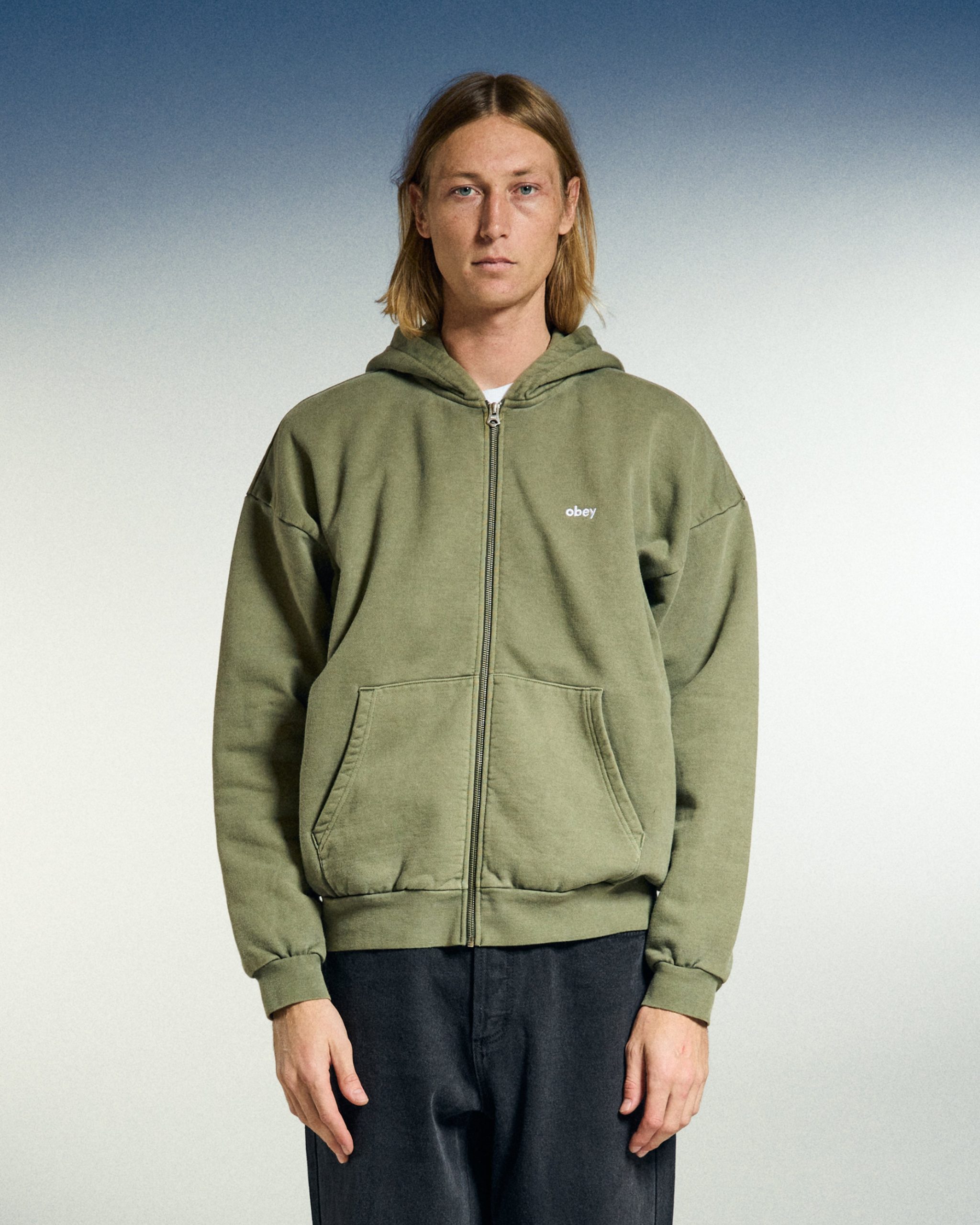 LOWERCASE PIGMENT ZIP HOOD - Image 4