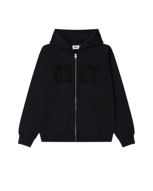 HYBRID FADED ZIP HOOD