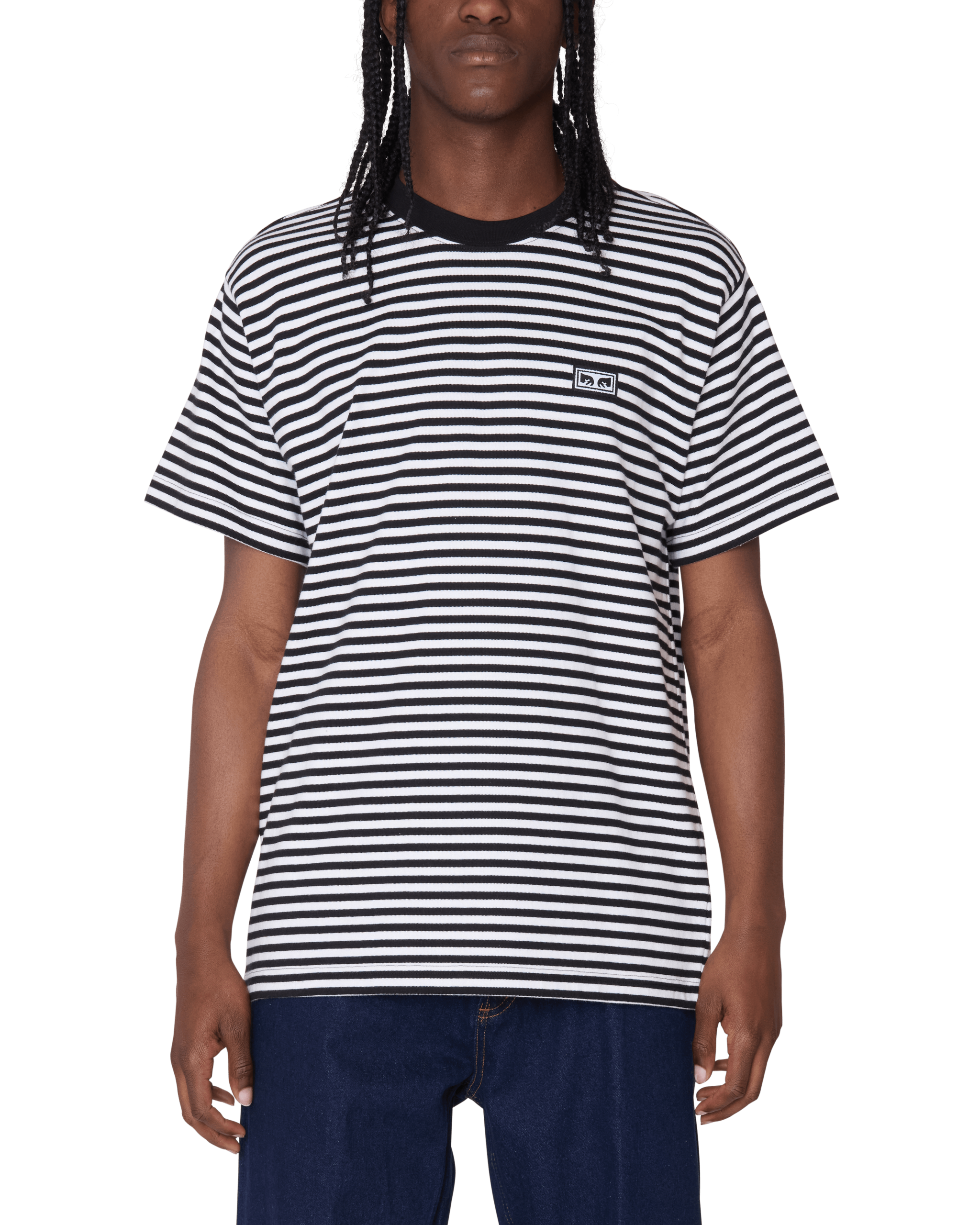 EST. WORKS EYES STRIPE T-SHIRT - Image 3