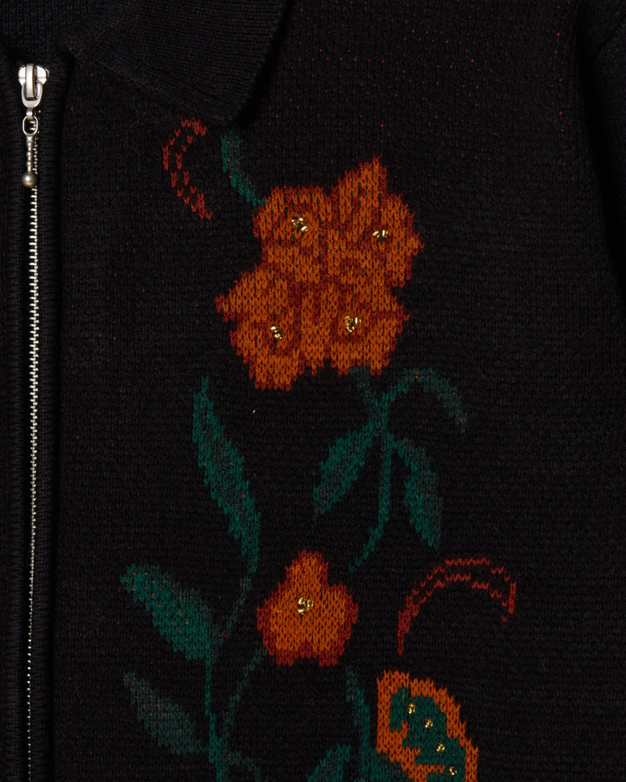 FLORAL ZIP CARDIGAN - Image 3
