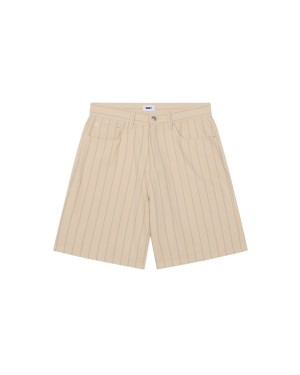 STRIPE BAGGY DENIM SHORT