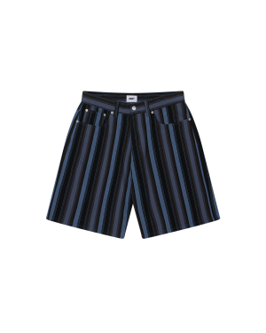 BAJA STRIPE BAGGY DENIM SHORT