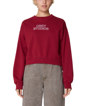 STUDIOS CROPPED CREWNECK