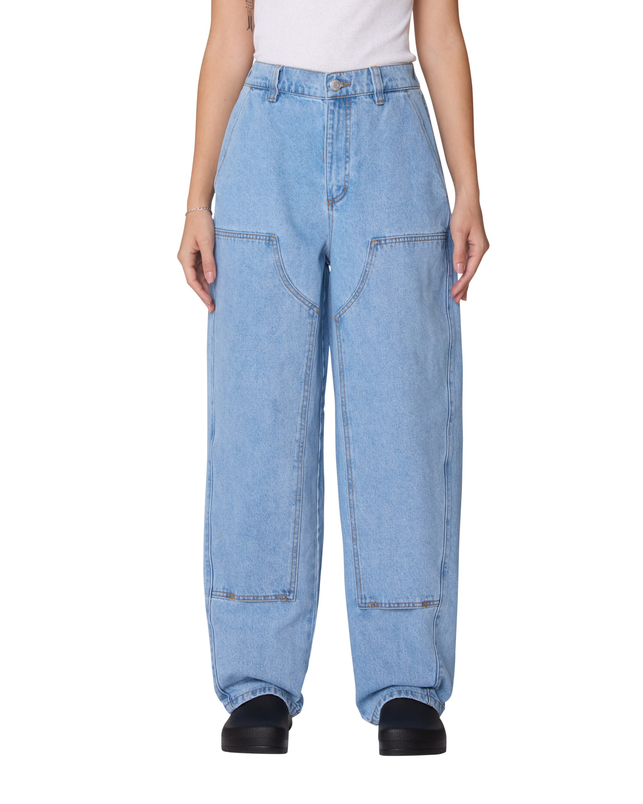 LEAH III BAGGY DBL KNEE DENIM