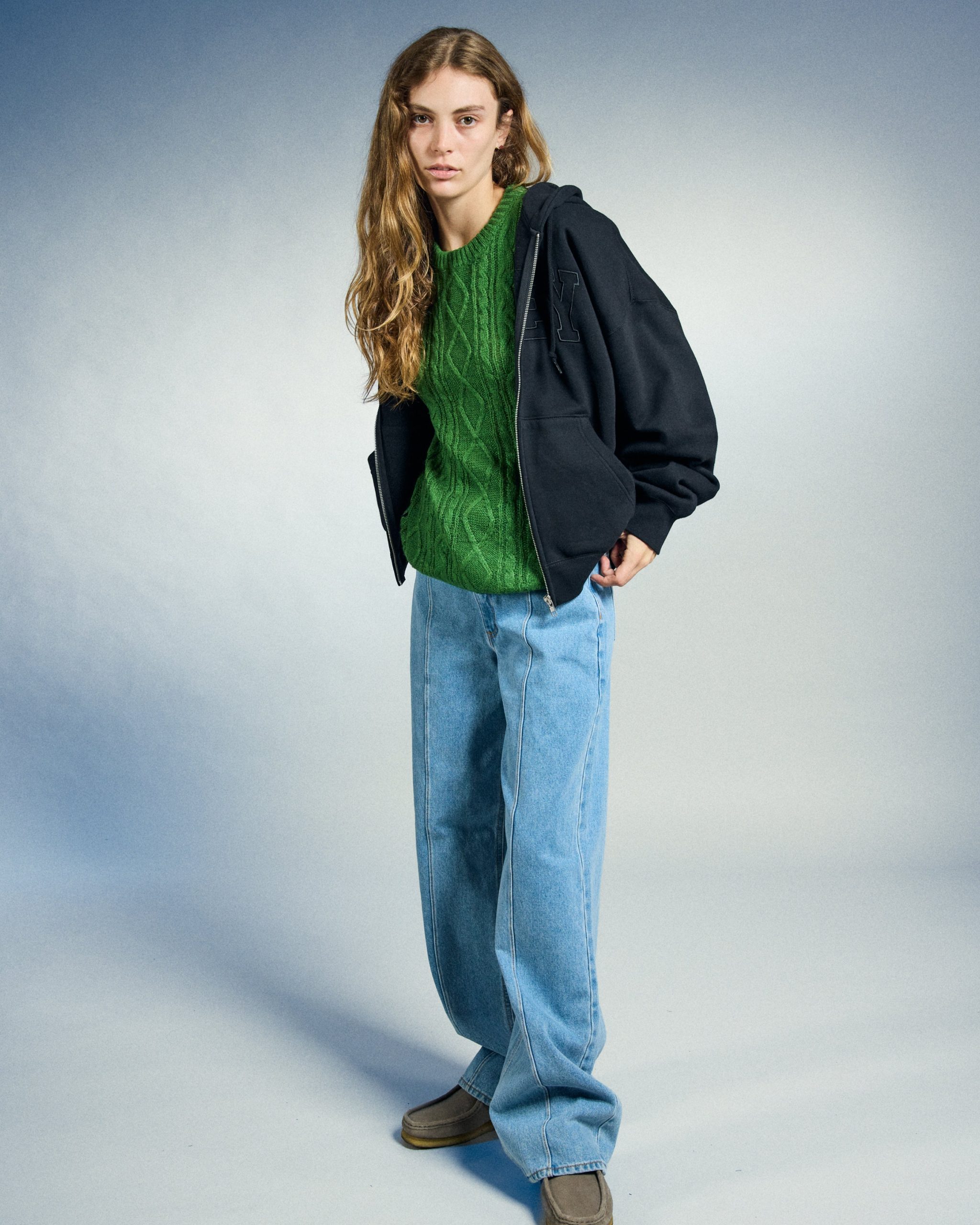 ISABELLA LOOSE CABLE SWEATER - Image 5