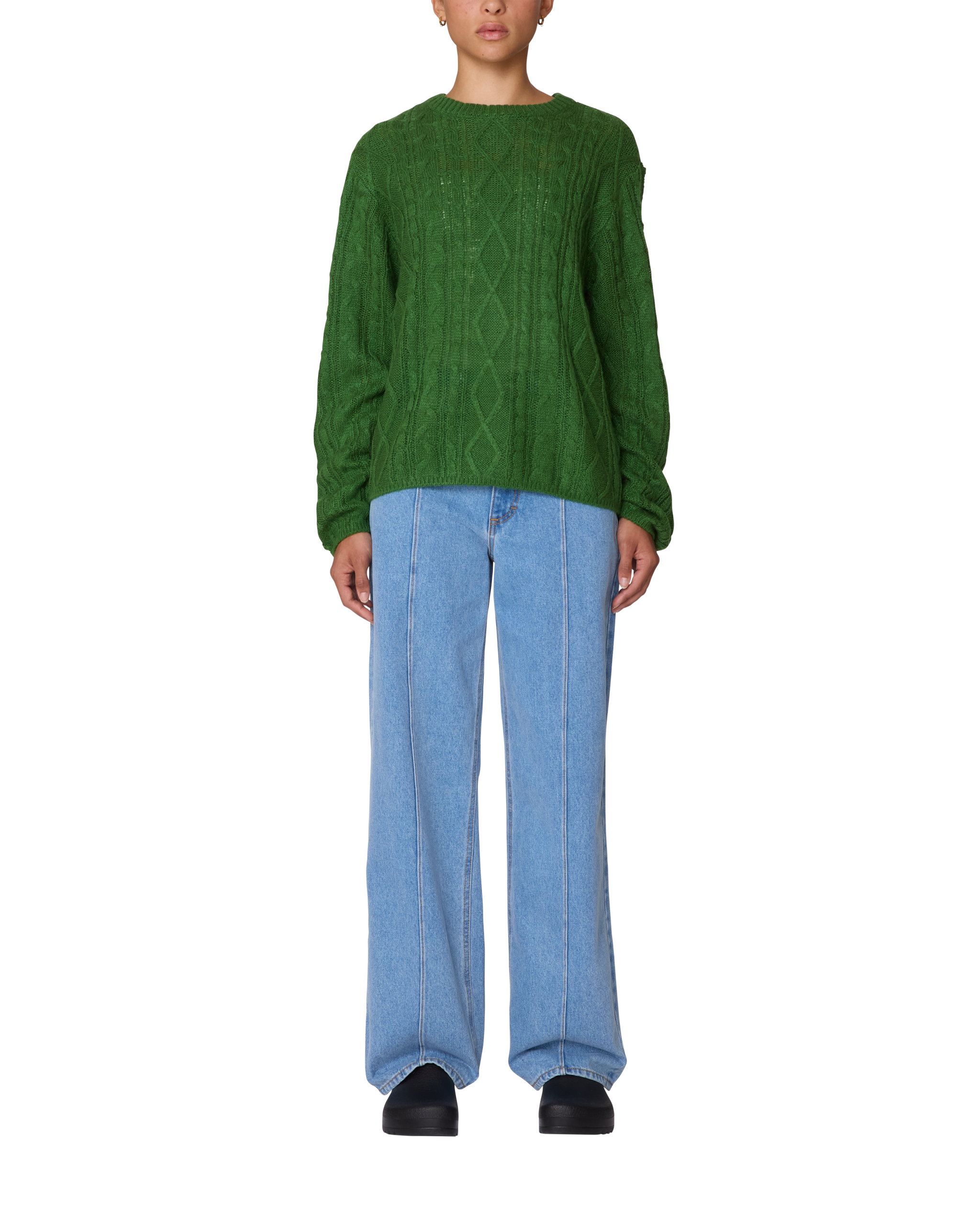 ISABELLA LOOSE CABLE SWEATER - Image 4