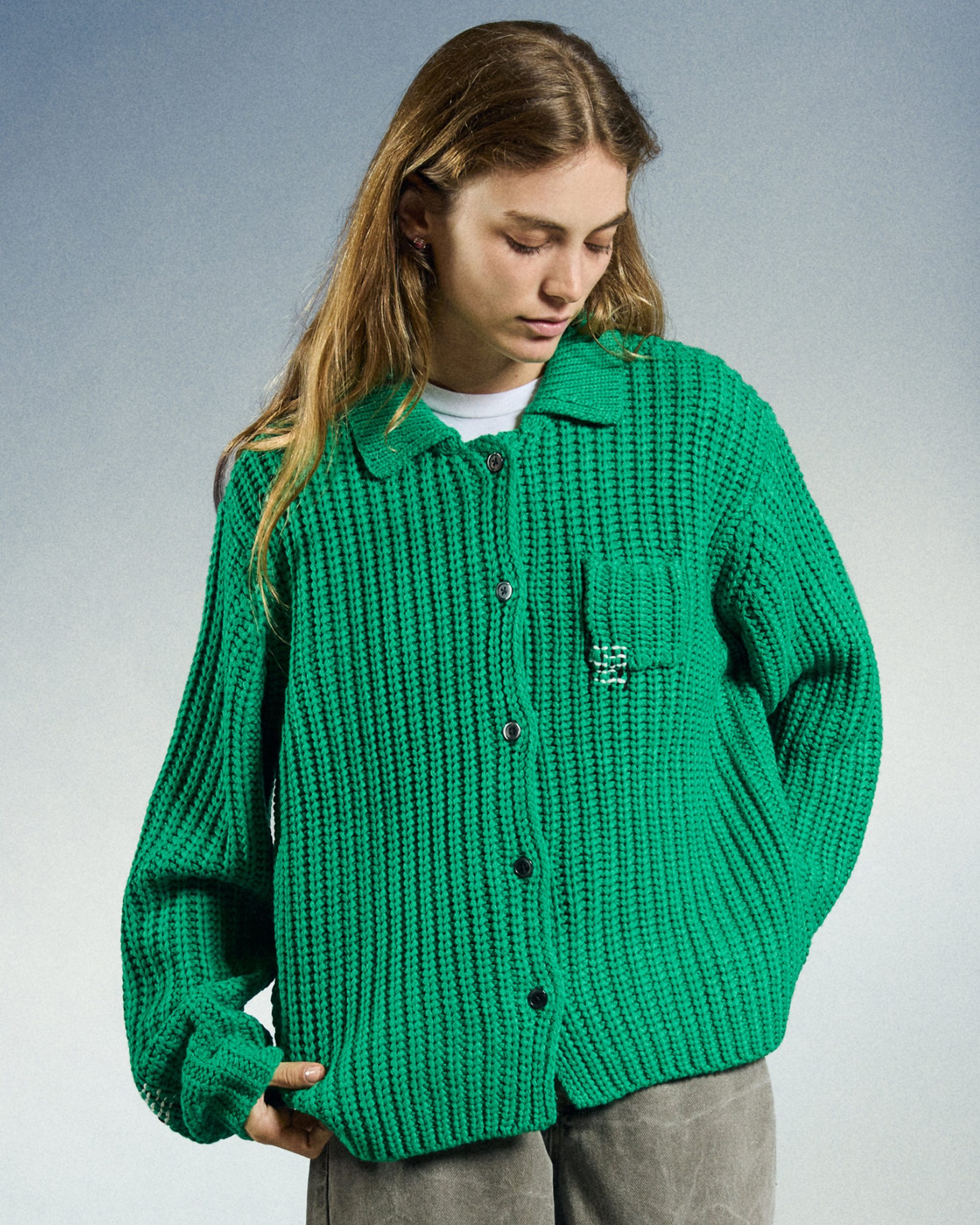 JULIAN BUTTON DOWN SWEATER - Image 5